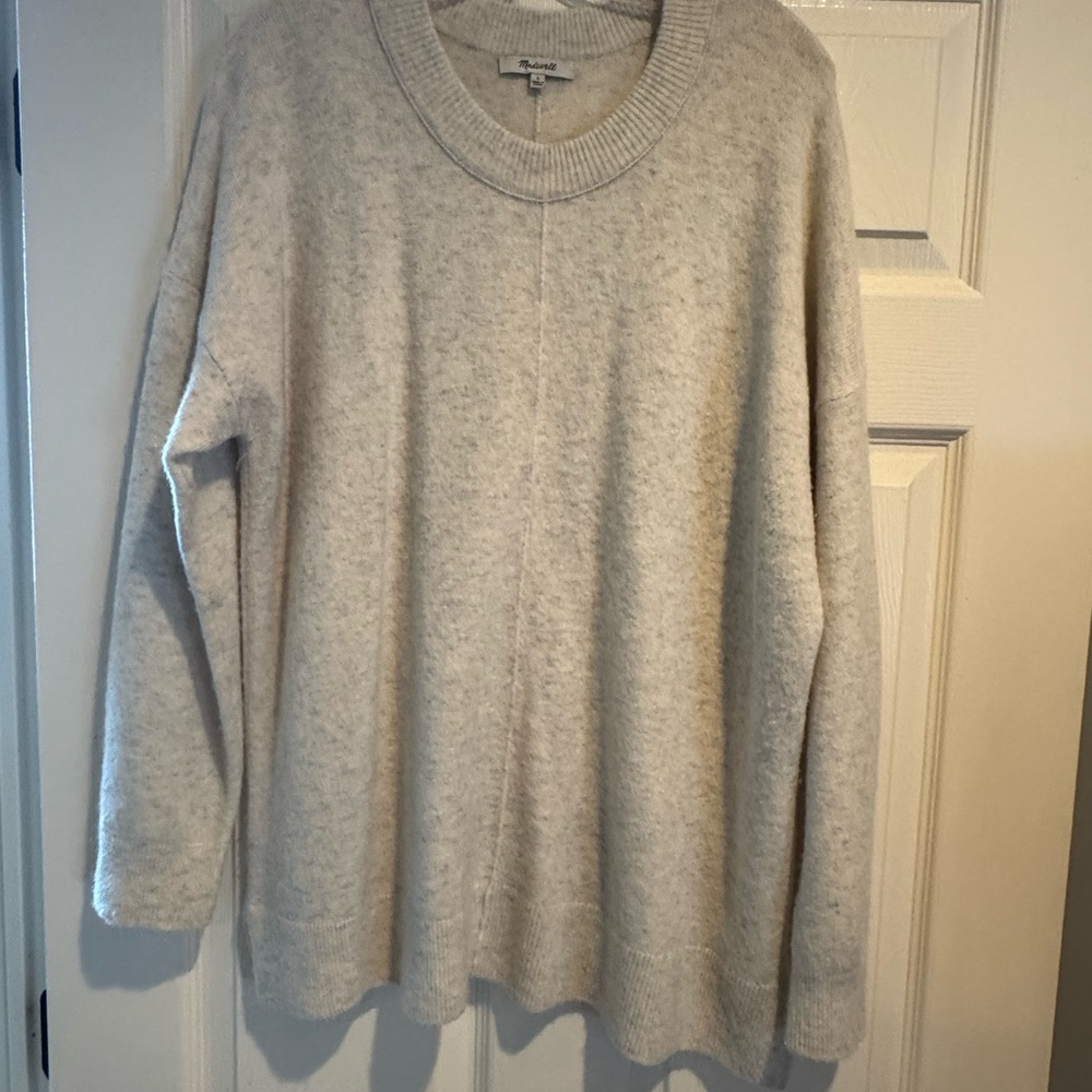 Madewell Light Gray Crewneck Sweater